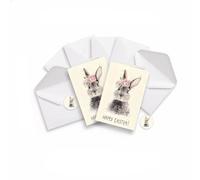 10 Packs Happy Easter Cards Multipack with Envelopes, Happy Easter Card with Envelopes Stickers, for Easters Party Classroom Exchange Bunny Card Supplies, Easter Card 2026 for Easter Party