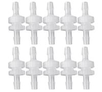 10 Packs Hose Barb Fittings 3/16" Pipe Connector Fittings Leak Proof for Aquarium Fish Garden Laboratory Barbed Bulkhead