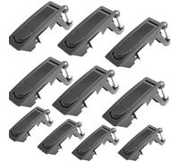 10 Packs Industrial Cabinet Lock,Flush Mount Cam Lock for Electrical Cabinets, IT Enclosures, Furniture, Rail Traffic & Compressors, Chrome Plated Heavy Duty Hardware