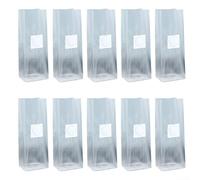 10 Packs Mushroom Grow Bags with Filter Patch, PP Sterile Cultivation Bags for Mycelium Colonization, High Yield Monotub Kits for Gourmet and Medicinal Mushrooms(18 * 50 * 6)