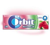 10 Packs of Original WRIGLEY'S Orbit/Extra Chewing Gum Packs Fresh Stock (Orbit - Watermelon, 10 Pack) Helps keep Teeth Clean And Mouth Fresh