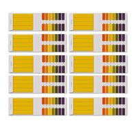 10 Packs of PH 1-14 Test Indicator 800 Litmus Paper Scale Lemon Juice Milk Liquid Detergent Kit