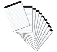 10 Pads Legal Pads 4x6 Inch Lined Ruled Perforated Writing Pad Small Notepads for Grocery List Shopping List To-Do List Narrow Rule Pad (30-Sheet/Pads) College Ruled Memo Pad Scratch Pad Lined Note