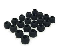 10 Pair Medium Silicone Replacement Earbud Ear Buds Tips - Black
