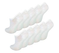 10 Pair Multipack Kids Invisible Socks | Sock Snob | Breathable White No Show Socks for Girls & Boys