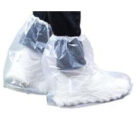10 Pair Shoe Covers Boot Covers Disposable,Plastic Rain Cover for Shoes,Boot Covers for Men Women,Non-Slip Waterproof Outdoor Overshoes, transparent, One size