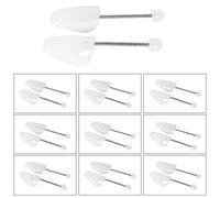 [10 Pair Shoes Tree] 10 Pairs White Mens and Womens Traditional Plastic Flexible Shoe Tree Shaper Stretcher - Shoe Shapers UK 6.5-9/EU 39-42