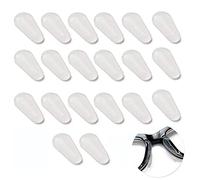 10 Pairs Adhesive Eye Glasses Nose Pads, Water-Drop Shape Stick on Anti-Slip Soft Silicone, Adhesive Nose Pads Glasses Nose Pad for Glasses, Eyeglasses and Sunglasses(2.8mm White)