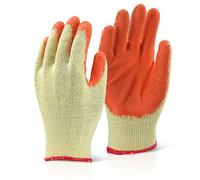 Beeswift Economy Grip Gloves Orange Large (Pack of 10) - EC8NORL