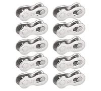 10 Pairs Bike 12 Speed Chain Link Connector Steel Quick Link Universal Bicycle Chain Connector Lightweight Magic Buckle Missing Master Links Bicycle Chain Accessories
