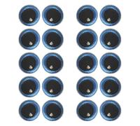 10 Pairs Black and Blue Eye Patches Small Round Eye Appliques Embroidered Cute Eyes Patches Embroidery Cloth Eyes Iron on Patches Small Eyes Sewing Appliques for Dolls Clothes