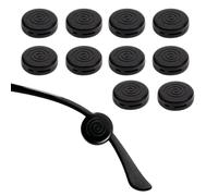 10 Pairs Black Anti Slip Glasses Grips, Comfortable Silicone Temple Tips Meta Spectacle Holder Accessories