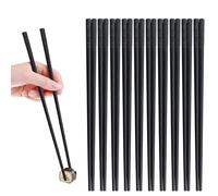 10 Pairs Chopsticks,Fibreglass Washable Black Chopstick Set,with Cherry Blossom Printing,24cm Long Non-Slip Japanese Chinese Korean Chop Sticks,Easy to Use and Clean,for Sushi Noodles Rice
