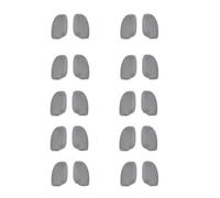 10 Pairs Clear Nose Cushions Anti Slip Silicone Pad Secure for Full Frame Glasses and Shades Glasses Nose Pad for Low Bridge