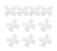 10 Pairs Disposable PP Moisturizing Hand Gloves for DIY Care | Touchscreen Compatible, Full Coverage Liner, Home or Salon Use, White Colour, Deep Moisturisation