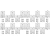 10 Pairs Door Hinge 3" 75mm Ball Bearing Hinges Satin Chrome Suit Internal Doors Pair (10)