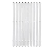 10 Pairs Drawer Runners, 296mm Length 13mm Thickness Replacement Draw Runners Plastic Drawer Slides for 17mm Grooved Drawers White Slide Rails for Kitchen Cupboard Bedroom Cabinet Units