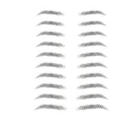 10 Pairs Eyebrow Stickers Waterproof - Temporary Natural Looking Transfer Brows, Peel And Apply Eyebrow Decals For Women With Sparse Brows, Makeup Replacement, Quick Fix | For Daily Use & Events