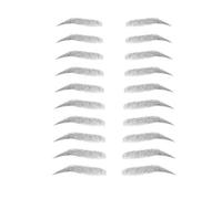10 Pairs Eyebrow Stickers Waterproof - Temporary Natural Looking Transfer Brows, Peel And Apply Eyebrow Decals For Women With Sparse Brows, Makeup Replacement, Quick Fix | For Daily Use & Events