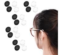 10 Pairs Eyeglasses Temple Grips Retainer Round Silicone Eyeglasses Temple Soft Eyeglass Retainers for Spectacle Sunglasses Glasses Eyewear