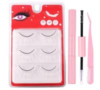 10 Pairs Fake Colored Lash Multi Coloured False Eye Lashes Russian Strip Reusable Faux Eyelash for Party Halloween Cosplay C1816[FGJSTC1810, ]