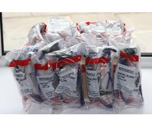 10 Pairs Honeywell Millennia Safety Glasses, Blue Frame, Clear Lens - 1000006