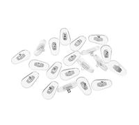 10 Pairs/Lot Golden PVC Glasses Anti Slip Aluminum Conductor Silver Nose Pads