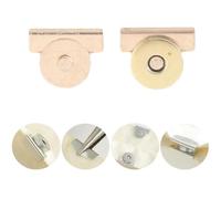 10 Pairs Metal Seamless Magnetic Buckle,No Sewing Required Metal Magnetic Bag Clip, Magnetic Purse Clasp, Magnetic Snaps for Handbag and Clothing, Magnet Buttons for Clothes and Bags (Gold)