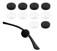 10 Pairs Mixed Black & White Glasses Arm Grips, Secure Anti-Slip Hooks for Ears Spectacle Accessories
