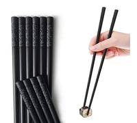10 Pairs Non-Slip Fiberglass Chopsticks, Non Slip, Dishwasher Safe Chopstick Set, Premium Reusable Lightweight Chop Sticks Easy to Use for Sushi Noodles Rice