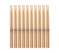 10 Pairs of 5A Wood Tip Maple Drumsticks by Gear4music