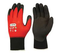 10 Pairs of Skytec Beta 1 Red Nitrile Super Light Gloves Work Wear Safety Ultra Thin - Sizes 7-10 Available (9 Large)