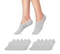 10 Pairs of Trainer Socks for Men and Women, Black, White, Grey, Cotton, gray, 43-46