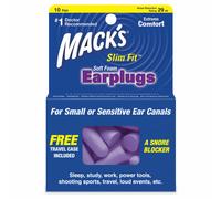 Mack's Safesound Soft Foam Slim Fit Earplugs - Pack of 10 Pairs