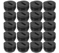 10 Pairs Plastic Brush Holder Caps Black Replacement Accessory Set | Easy Installation for Rotary Tool Motors, Electric Tools, Repair Work, Woodworking and Professional Contractor Use