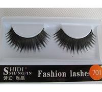 10 pairs re-usable handmade false thick black eye lashes quality thick, long natural looking false eyelashes make-up posted from London by Fat-catz-copy-catz (10 pairs #701 lashes)