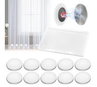 10 Pairs Shower Curtain Magnet, White Magnetic Shower Curtain Weights, Round Shower Curtain Weight, Shower Curtain Magnets Bottom for Shower Curtains, Curtains, Table Cloths