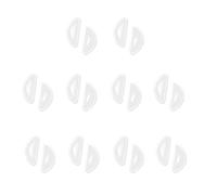 10 Pairs Silicone Adhesive Eyeglass Nose Pads, 3.5mm Thickness Adhesive Anti Slip Glasses Nose Grips with Air Bag for Glasses Sunglasses Thin Nose Pads Eyeglasses (Clear)