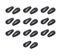 10 Pairs Silicone Glasses Nose Pads , Non-Slip Stick-On Pads for Eyeglasses and Sunglasses, Comfortable and Secure Fit (Black)