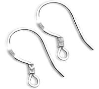 10 Pairs Silver French Wire Earring Hooks Fish Hook Earrings Sterling Silver Earwires Jewellery