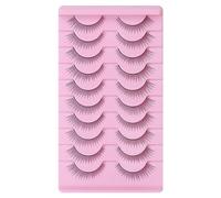 10 Pairs Synthetic Fiber 3D False Eyelashes Natural False Eye Lashes Create Dramatic And Mesmerizing Eyes