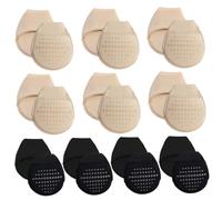 10 Pairs Toe Topper Socks for Women, Non-Slip Padded Socks for Clogs Slippers & Heels