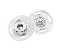 10 Pairs Transparent Snap Buttons, Invisible Snap Fasteners Buttons, Plastic Sew-on Snap Buttons for Sewing Clothing DIY Craft(23mm)