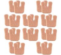 10 Pairs Wide U Shaped Callus Pads for Women and Men, Soft Foam Horseshoe Pads, Forefoot Cushion, Gentle Fit, Easy Wear, Practical for Daily Use, All Day Comfort, 2 x 1.7 x 0.2 in, 5 x 4.3 x 0.5 cm