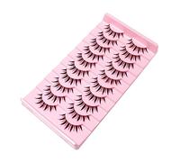 10 Pairs Wispy Lashes Natural Look False Eyelashes Lashes Handmade Lightweight Natural Thick Fake Real Packing Makeup Beauty