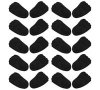 10 Pairs Women Forefoot Pads Anti Slip Foam Cloth Inserts | Black, Breathable Support for Long Office Days, One Size Fit, Ten Pairs Included for Daily Wear