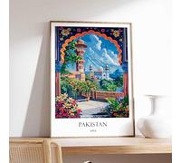 10 Pakistan Poster Islamic Decor Islamic Art Middle Eastern Art Pakistan Gift Pakistan Travel P Poster A4 - Wall Art Home Decor Movie Poster Canvas Film Cinema Retro Vintage Cult Classic Nostargic Sa