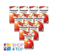 10 PANASONIC SR44 SILVER OXIDE BATTERIES 1.55V 1BL 357 EPX76 AG13 EXP 2027