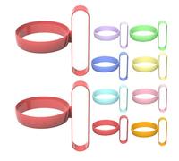 10 Paper Cup Holder With Handle | Paper Cup Holders For Hot Drinks | Reusable & Heat Insulated Drink Cup Holder For Gathering | Colour Random