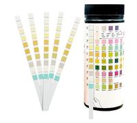 10 Parameter - Urine Testing Strips (100 Strips/Vial) - Glucose, Ketone, Bilirubin, Nitrite, Urobilinogen, Protein, pH, Blood, Specific Gravity and Leukocytes Dipstick Tests (5 Vials - 500 Strips)